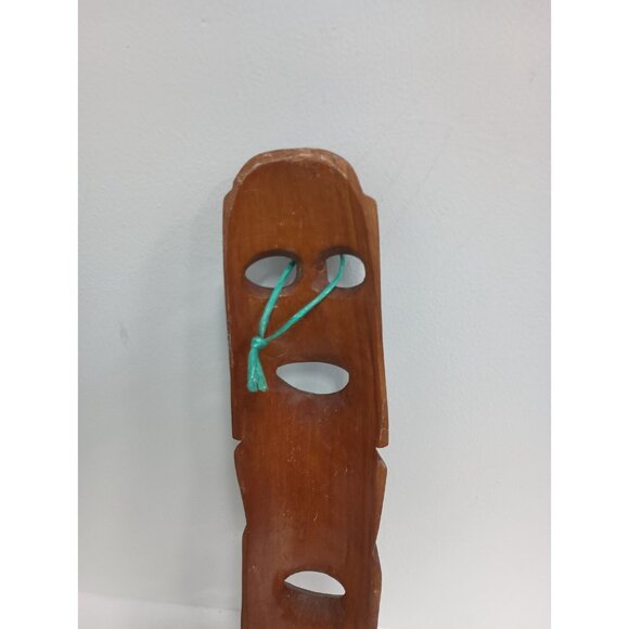 Vintage Handmade Wood Tribal African Tiki Wall Mask Hanging Primitive Decorative - Picture 5 of 7